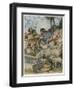 And He Made the Shepherds Let the Shepherdesses' Flocks Drink-Tony Sarg-Framed Giclee Print