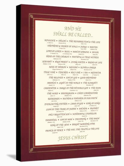 And He Shall Be Called....-The Inspirational Collection-Stretched Canvas