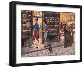 And Here to the Great Horror of Mr John Smauker, Sam Weller, Began to Whistle-Cecil Aldin-Framed Giclee Print