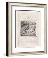 And I Only Am Escaped Alone to Tell Thee., 1825-William Blake-Framed Giclee Print