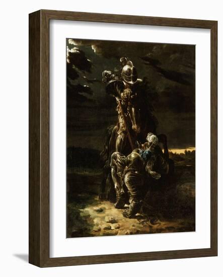 And in the First Career They Ran, the Elfin Knight Fell Horse and Man-Daniel Maclise-Framed Giclee Print