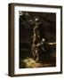 And in the First Career They Ran, the Elfin Knight Fell Horse and Man-Daniel Maclise-Framed Giclee Print