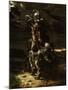 And in the First Career They Ran, the Elfin Knight Fell Horse and Man-Daniel Maclise-Mounted Giclee Print