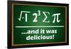 And It Was Delicious Humor Poster-null-Framed Poster