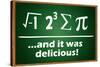 And It Was Delicious Humor Poster-null-Stretched Canvas