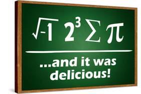 And It Was Delicious Humor Poster-null-Stretched Canvas