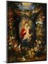 And Jan Brueghel: Mary Virgin and Child with Wreath of Flowers and Fruits-Peter Paul Rubens-Mounted Giclee Print