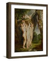 And Jan Brueghel the Younger (1601-1678): The Three Graces-Peter Paul Rubens-Framed Giclee Print