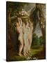 And Jan Brueghel the Younger (1601-1678): The Three Graces-Peter Paul Rubens-Stretched Canvas