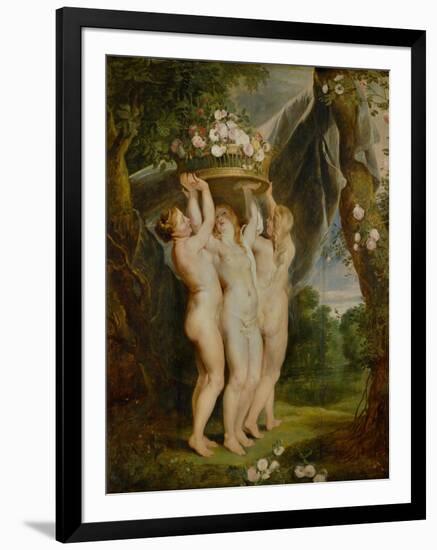 And Jan Brueghel the Younger (1601-1678): The Three Graces-Peter Paul Rubens-Framed Giclee Print