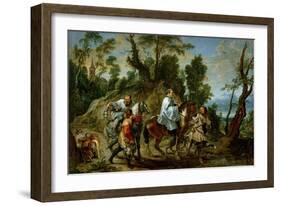 And Jan Wildens: Act of Devotion by Rudolf I of Habsburg-Peter Paul Rubens-Framed Giclee Print