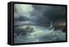 And Moses Stretched Forth His Hand over the Sea-Ivan Aivazovsky-Framed Stretched Canvas