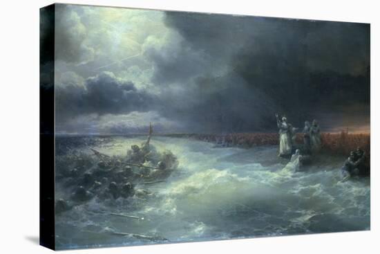 And Moses Stretched Forth His Hand over the Sea-Ivan Aivazovsky-Stretched Canvas