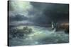 And Moses Stretched Forth His Hand over the Sea-Ivan Aivazovsky-Stretched Canvas