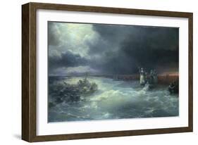 And Moses Stretched Forth His Hand over the Sea-Ivan Aivazovsky-Framed Giclee Print