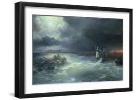 And Moses Stretched Forth His Hand over the Sea-Ivan Aivazovsky-Framed Giclee Print