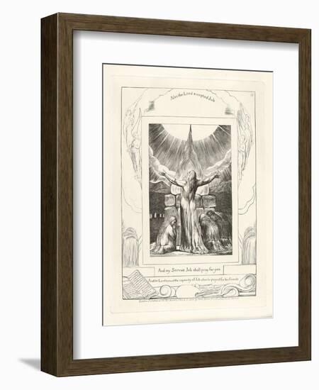 And My Servant Job Shall Pray for You, 1825-William Blake-Framed Giclee Print