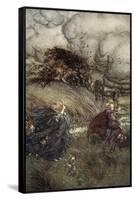 And Now They Never Meet in Grove or Green, by Fountain Clear or Spangled Starlight Sheen-Arthur Rackham-Framed Stretched Canvas