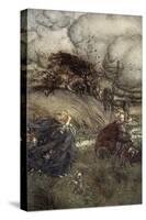 And Now They Never Meet in Grove or Green, by Fountain Clear or Spangled Starlight Sheen-Arthur Rackham-Stretched Canvas