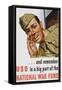And Remember Uso Is a Big Part of the National War Fund Poster-Howard Scott-Framed Stretched Canvas