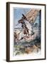 And Running His Lance into the Sail, Illustration from 'The Adventures of Don Quixote', Published…-Paul Hardy-Framed Giclee Print