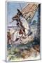 And Running His Lance into the Sail, Illustration from 'The Adventures of Don Quixote', Published…-Paul Hardy-Mounted Giclee Print