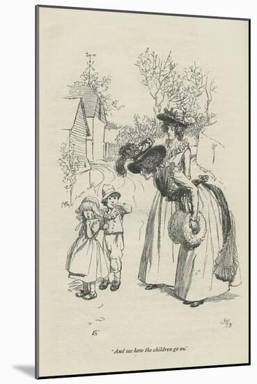 And see how the children go on, 1896-Hugh Thomson-Mounted Giclee Print