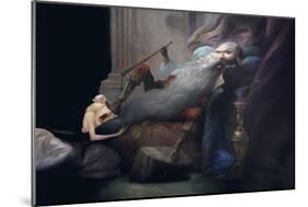 And She Beg Him to Leave Her Alive, from 'Bluebeard' by Charles Perrault (1628-1703)-Daniel Cacouault-Mounted Giclee Print