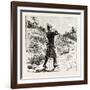 And Step Out Briskly for Doddlecot Railway Station, Three Miles Distant, 1888-null-Framed Giclee Print