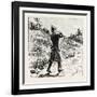 And Step Out Briskly for Doddlecot Railway Station, Three Miles Distant, 1888-null-Framed Giclee Print