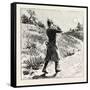 And Step Out Briskly for Doddlecot Railway Station, Three Miles Distant, 1888-null-Framed Stretched Canvas