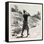 And Step Out Briskly for Doddlecot Railway Station, Three Miles Distant, 1888-null-Framed Stretched Canvas