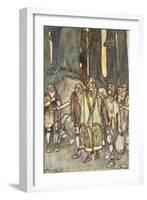 And that night there was feasting and joy in the lonely hut', c1910-Stephen Reid-Framed Giclee Print