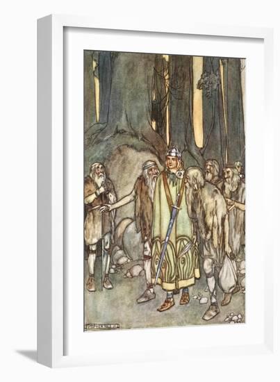 And that night there was feasting and joy in the lonely hut', c1910-Stephen Reid-Framed Giclee Print