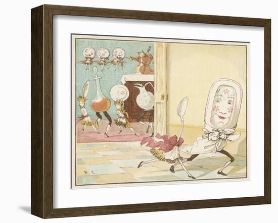 And the Dish Ran Away with the Spoon-Randolph Caldecott-Framed Photographic Print