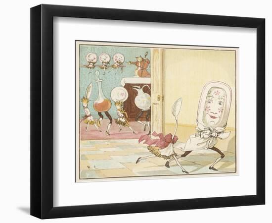 And the Dish Ran Away with the Spoon-Randolph Caldecott-Framed Photographic Print