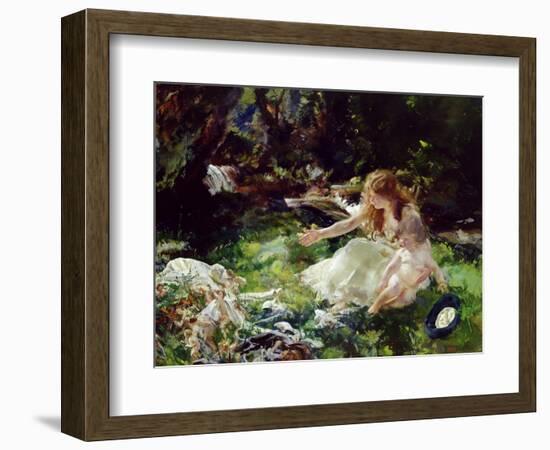 And the Fairies Ran Away with their Clothes-Charles Sims-Framed Giclee Print