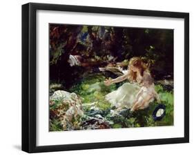 And the Fairies Ran Away with their Clothes-Charles Sims-Framed Giclee Print