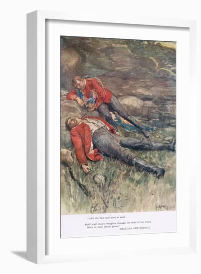 "And the Flag the Died to Save"-William Rainey-Framed Giclee Print