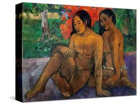 And the Gold of Their Bodies-Paul Gauguin-Stretched Canvas
