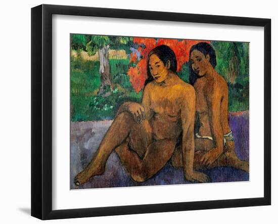 And the Gold of Their Bodies-Paul Gauguin-Framed Art Print