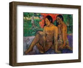 And the Gold of Their Bodies-Paul Gauguin-Framed Art Print