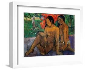 And the Gold of Their Bodies-Paul Gauguin-Framed Art Print