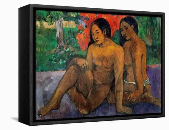 And the Gold of Their Bodies-Paul Gauguin-Framed Stretched Canvas