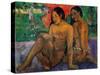 And the Gold of Their Bodies-Paul Gauguin-Stretched Canvas