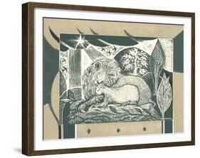 And the Lion Will Lie Down with the Lamb-Mary Kuper-Framed Giclee Print