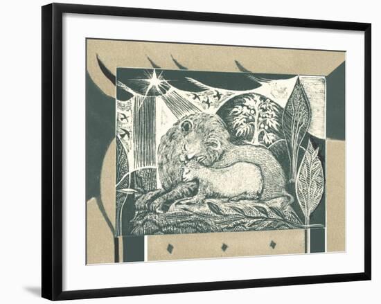 And the Lion Will Lie Down with the Lamb-Mary Kuper-Framed Giclee Print