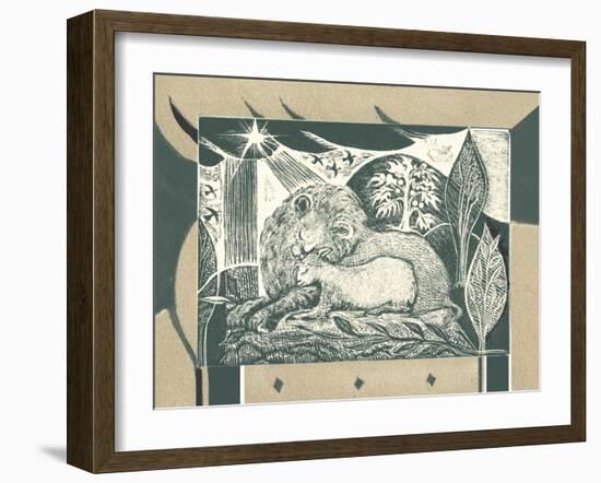 And the Lion Will Lie Down with the Lamb-Mary Kuper-Framed Giclee Print