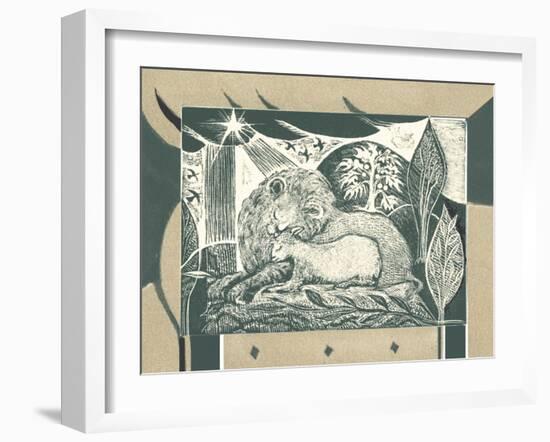 And the Lion Will Lie Down with the Lamb-Mary Kuper-Framed Giclee Print