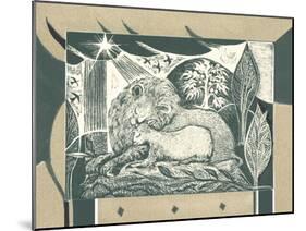 And the Lion Will Lie Down with the Lamb-Mary Kuper-Mounted Giclee Print